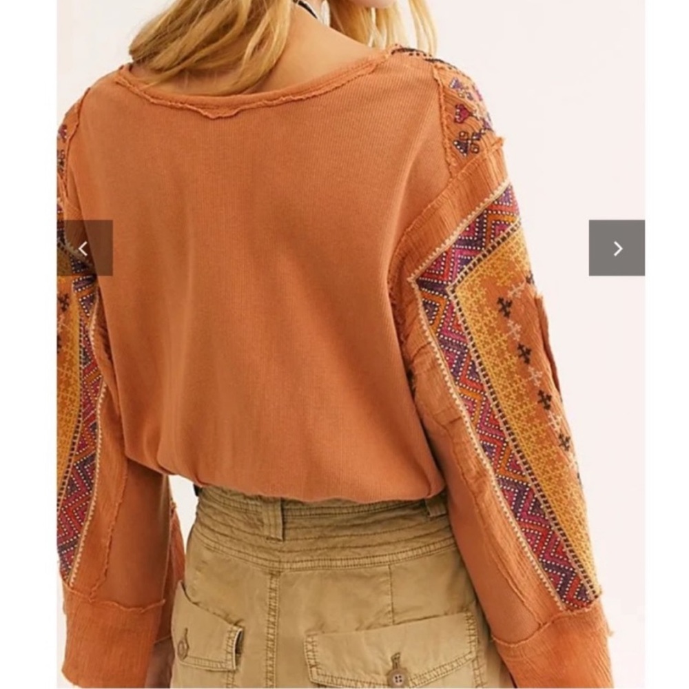 Free people Boho Cross country top size xs - Picture 2 of 4